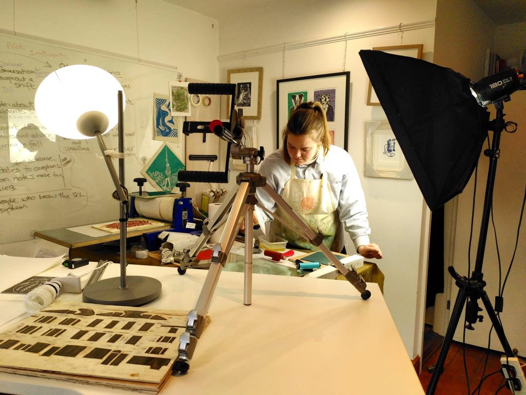 Olivia Henderson at work