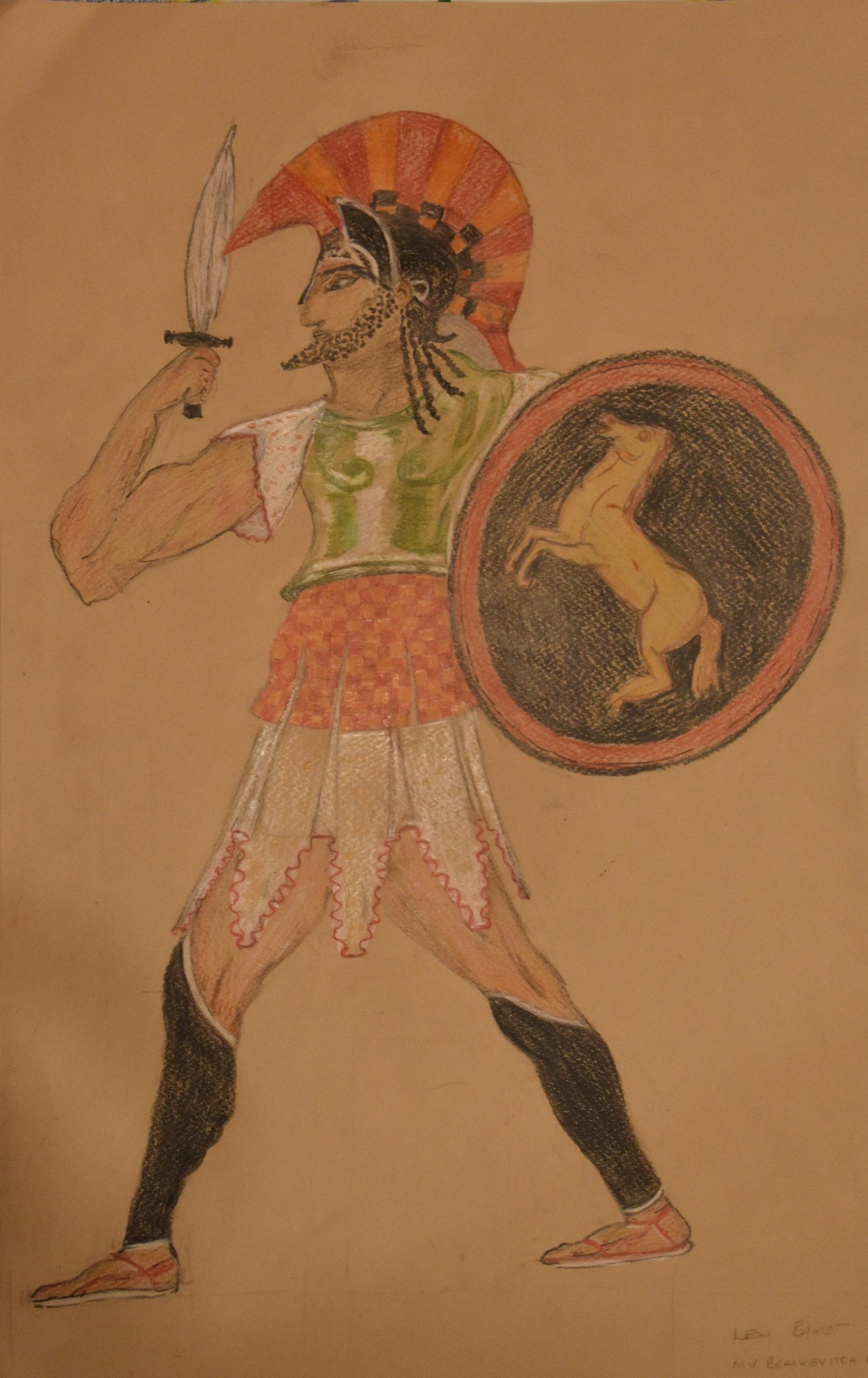 Oxon Artmakers: Warrior, Ballet Russe costume from Ashmolean