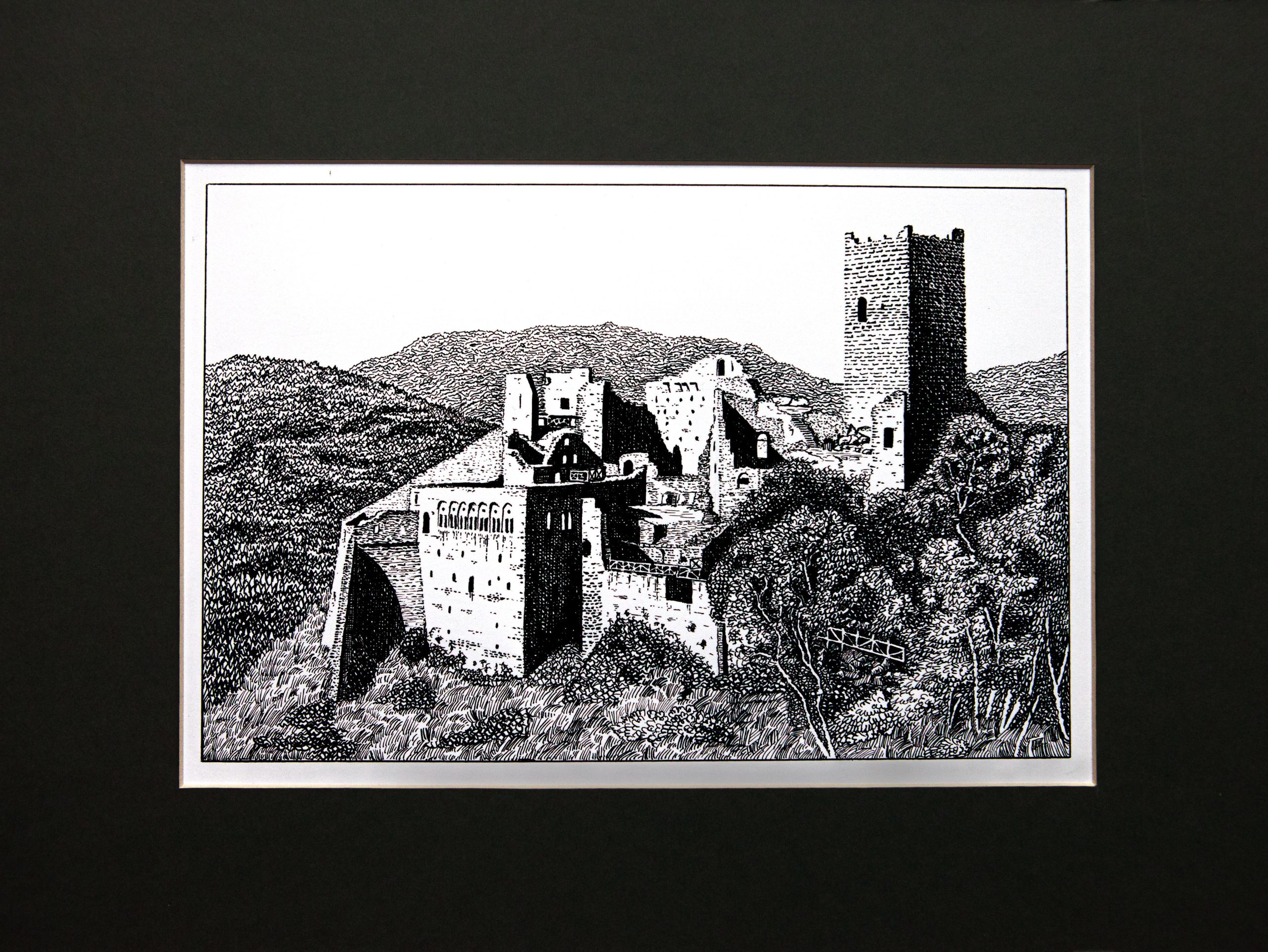 Oxon Artmakers: Castle Saint-Ulrich, Pen and Ink